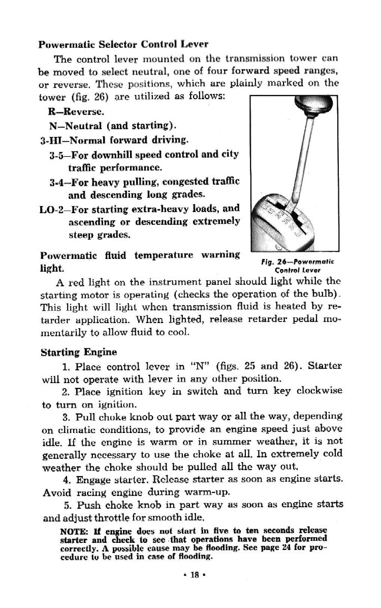 1959 Chevrolet Truck Operators Manual Page 1